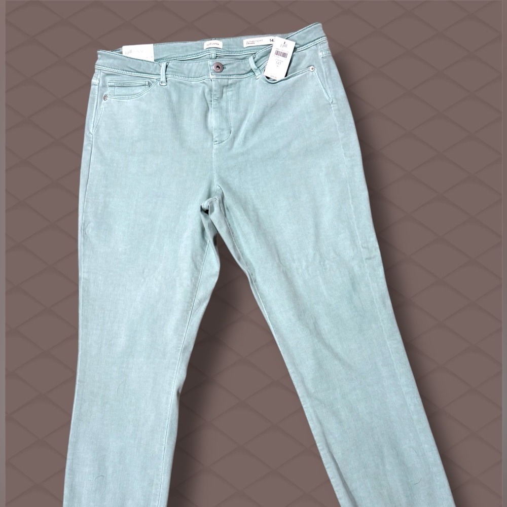 NWT J. Jill Seafoam Authentic fit ankle Pants - Picture 5 of 5